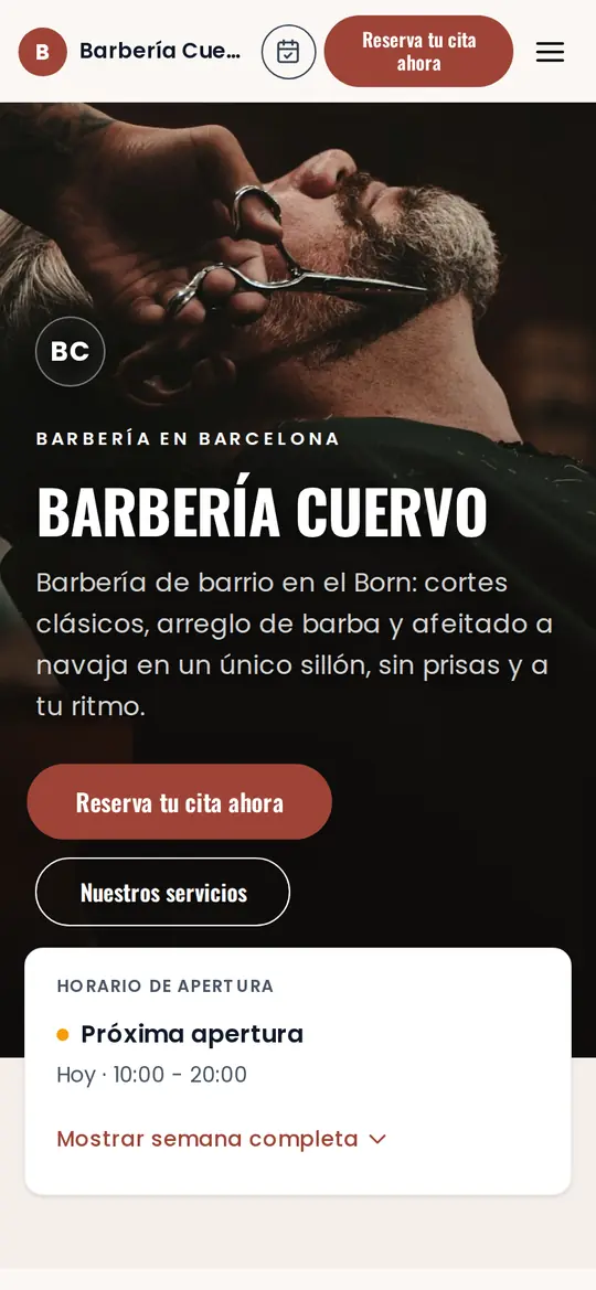 Barbería Cuervo · Barbería