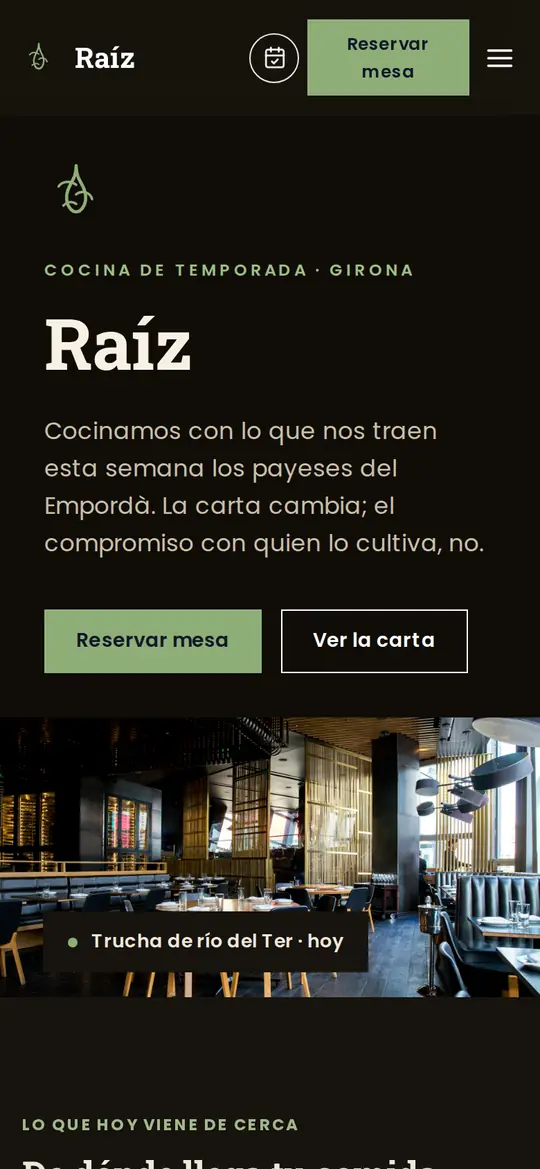 Raíz · Restaurante