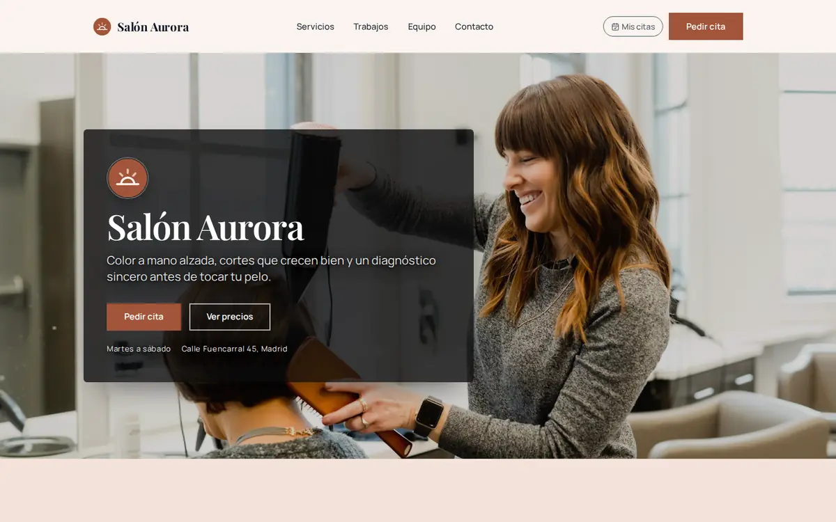 Salón Aurora · Peluquería
