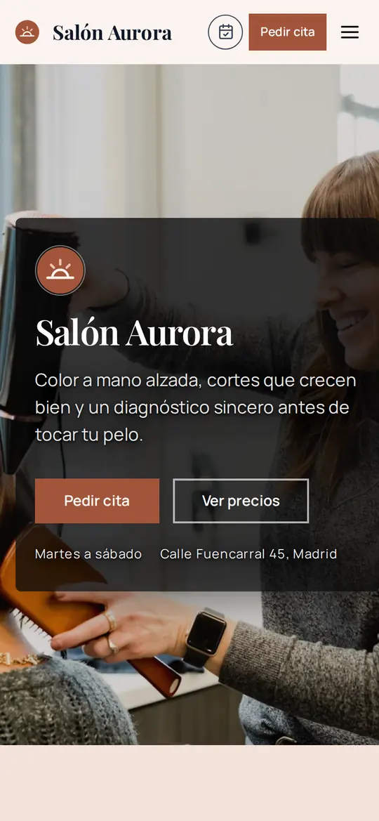 Salón Aurora · Peluquería